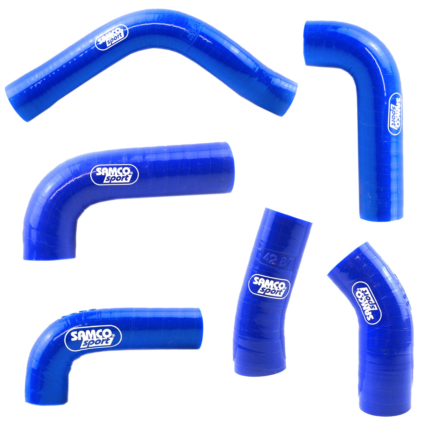 KTM 250 EXC-F 2014 - 2016 6 Piece OEM Replacement Samco Sport Silicone Radiator Coolant Hose Kit