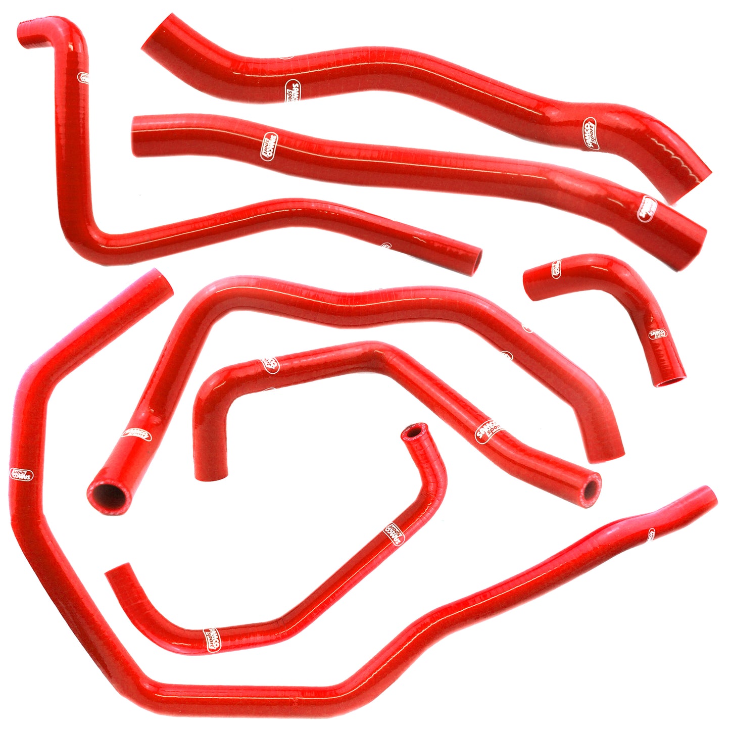 Polaris RZR 1000 2014 - 2017 8 Piece Samco Sport Silicone Radiator Coolant Hose Kit