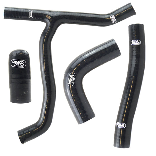 COOLANT HOSE 4 PIECE KIT BLACK 17-20 HONDA 450 CRF R RWE RX SAMCO SPORT HON-123-BK