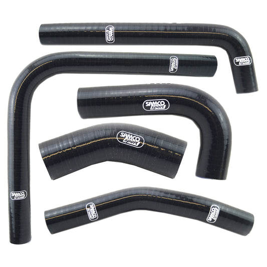 COOLANT HOSE 5 PIECE KIT BLACK 2020 KAWASAKI 250 KX F OEM DESIGN SAMCO SPORT KAW-95-BK