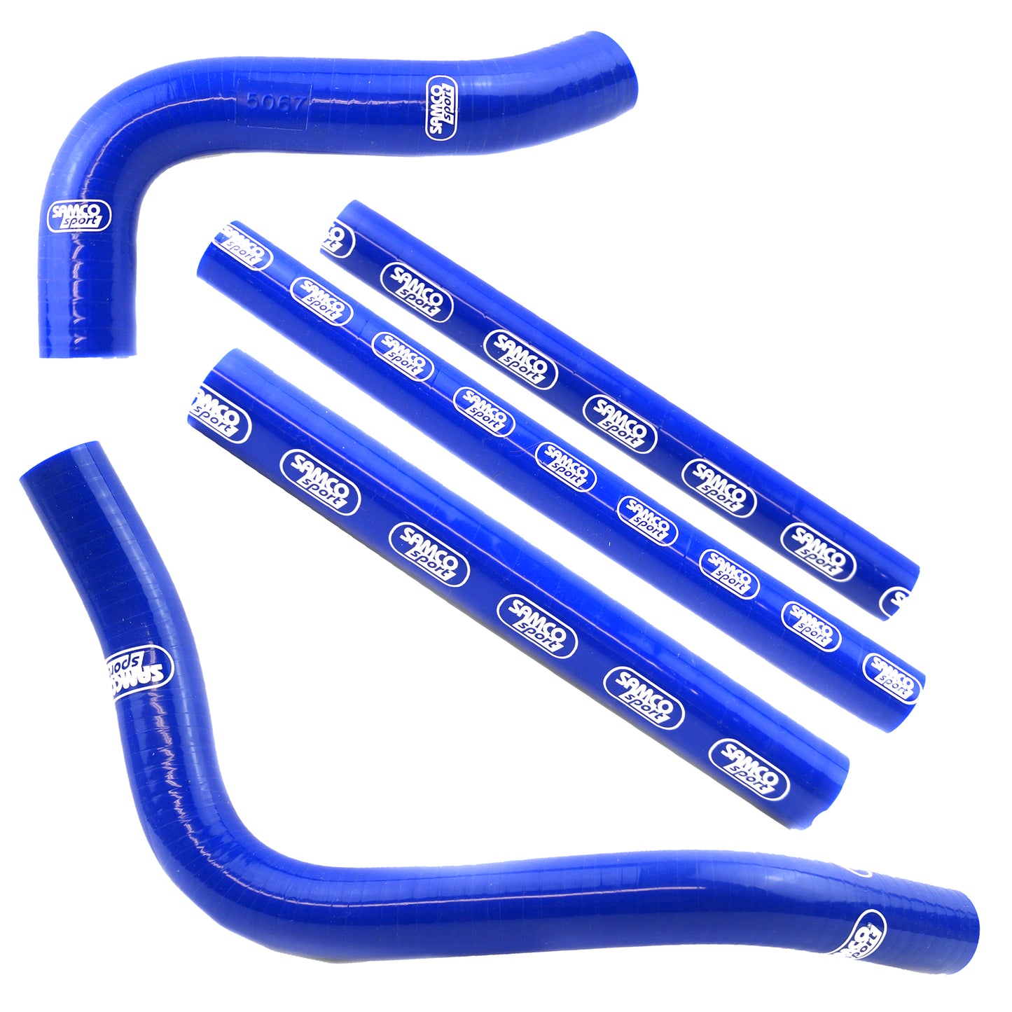 COOLANT HOSE 5 PIECE KIT BLUE 96-00 SUZUKI 250 RM SAMCO SPORT SUZ-57-BU