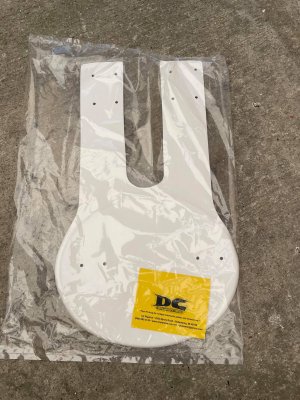 1978 KTM MC5 Front Number Plate White