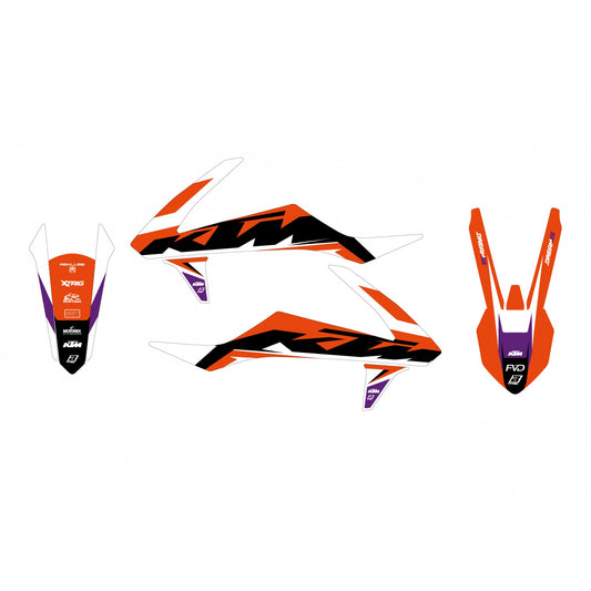 16-18 SX SXF KTM DREAM 5, BLACKBIRD DECAL KIT 2541AB, Not 250 2-stroke 2016