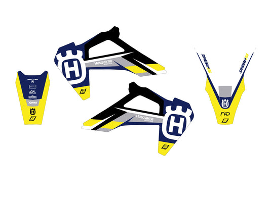 19-22 TC/FC 20-23 TE/FE HUSQVARNA DREAM 5 DECALS, BLACKBIRD 2615AB