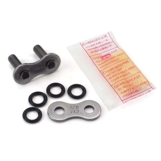 DID LINK 520VX3 ZJ SOFT RIVET, BLACK LINKS, DID-L-520VX3ZJ