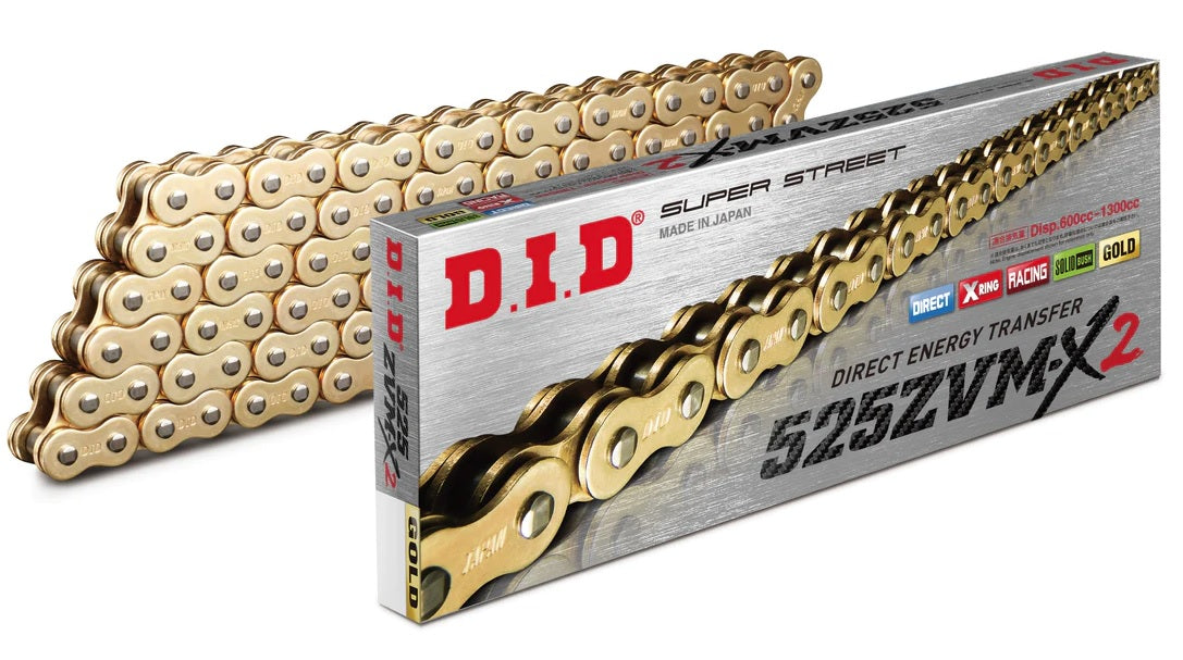 DID 525ZVM-X GOLD CHAIN 98L, DID525ZVMXGG098, 3012538, ROAD, MC