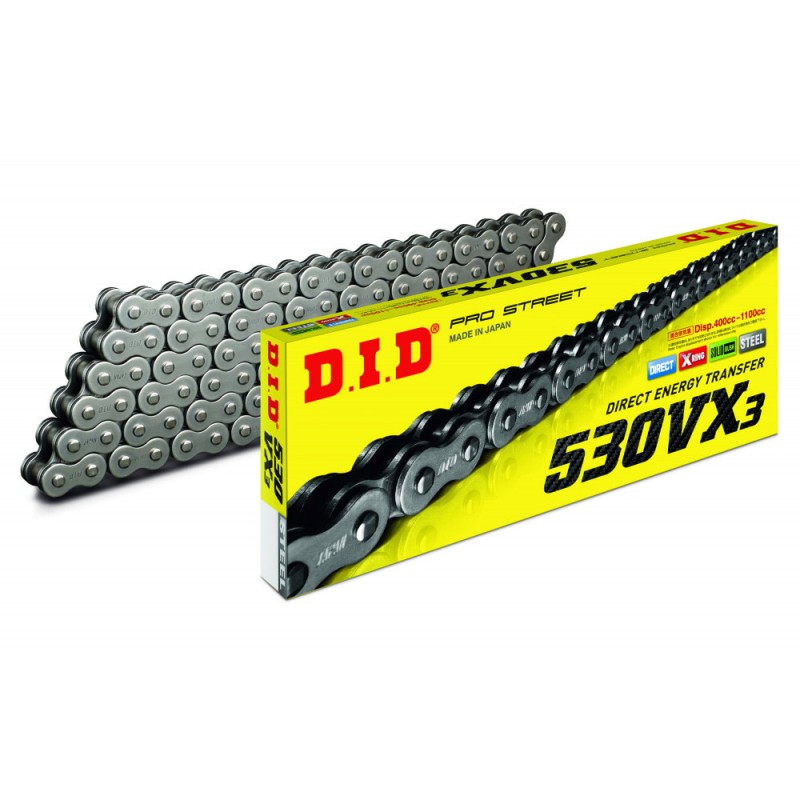 DID 530/50VX3 X-RING CHAIN 114L, DID530VX114, 3018654, 530VX