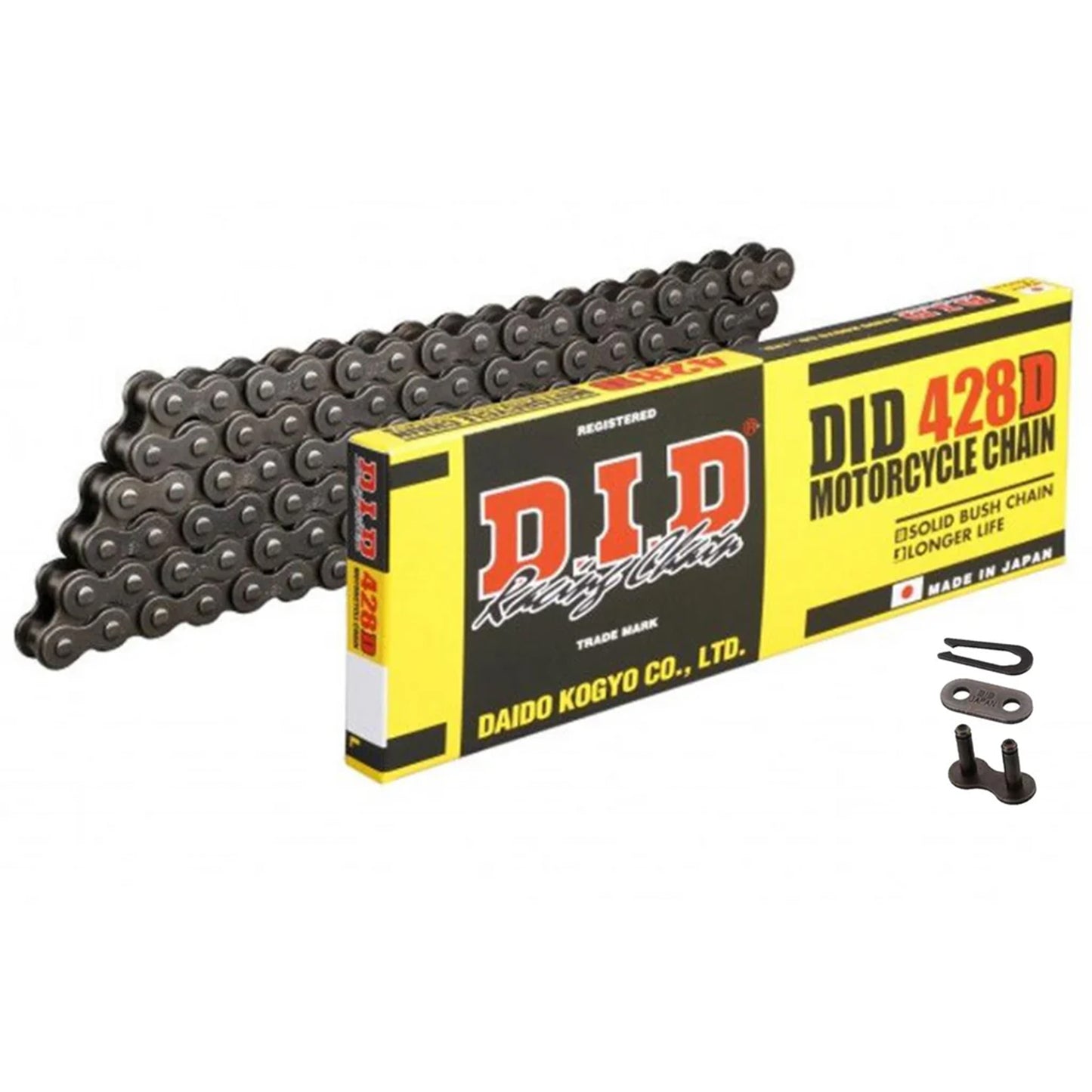 DID 428D [RJ] CHAIN 120L BLACK, DID428D120, 3010360, DID428D120
