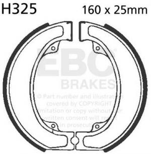 Honda CR250 1978 1979 EBC Rear Brake Shoes