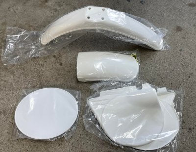 1975 Yamaha MX 100/125/175 Plastic Kit White