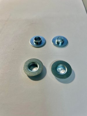 Steel Zinc Plated Flanged Bushing Washer for Motorcycle Plastic 16mm OD x 3.5mm deep x 6.4mm ID