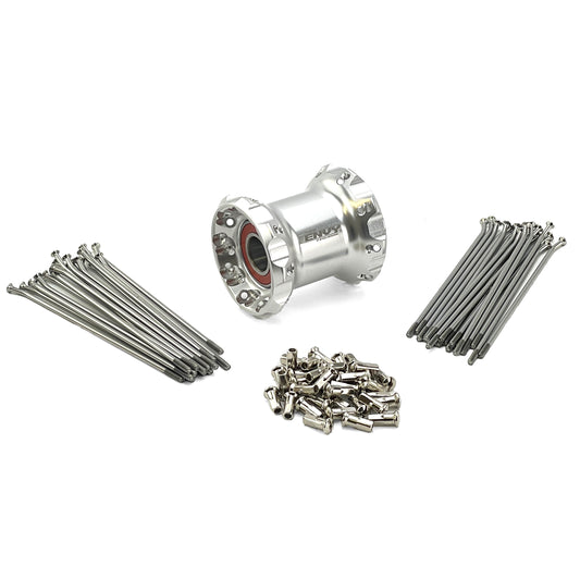 ENVY SIDECAR OUTFIT HUB WITH 16'' SPOKE SET KIT SILVER