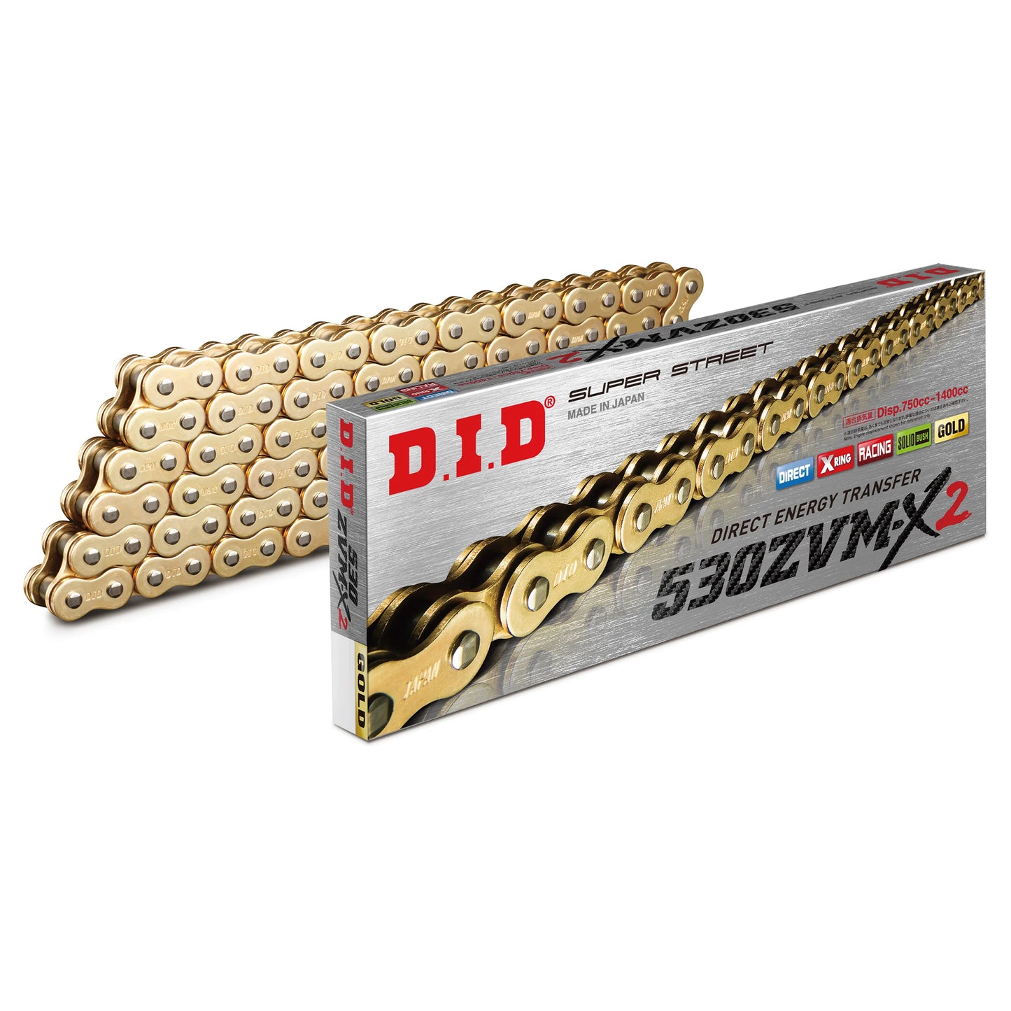 DID Chain 530 ZVM-X2 (Heavy Duty X Ring) (ZJ) 108L