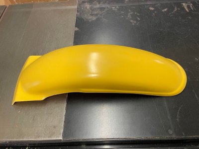 1980 Suzuki RH 125 250 400 Works Replica Rear Fender Yellow