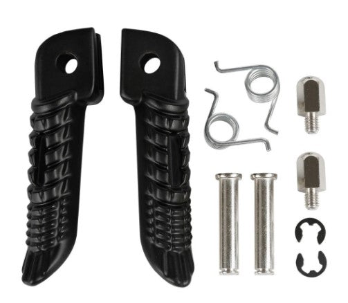 FOOT PEG REST SET SUZUKI FRONT BLACK, 43516-37H00, 43526-37H00