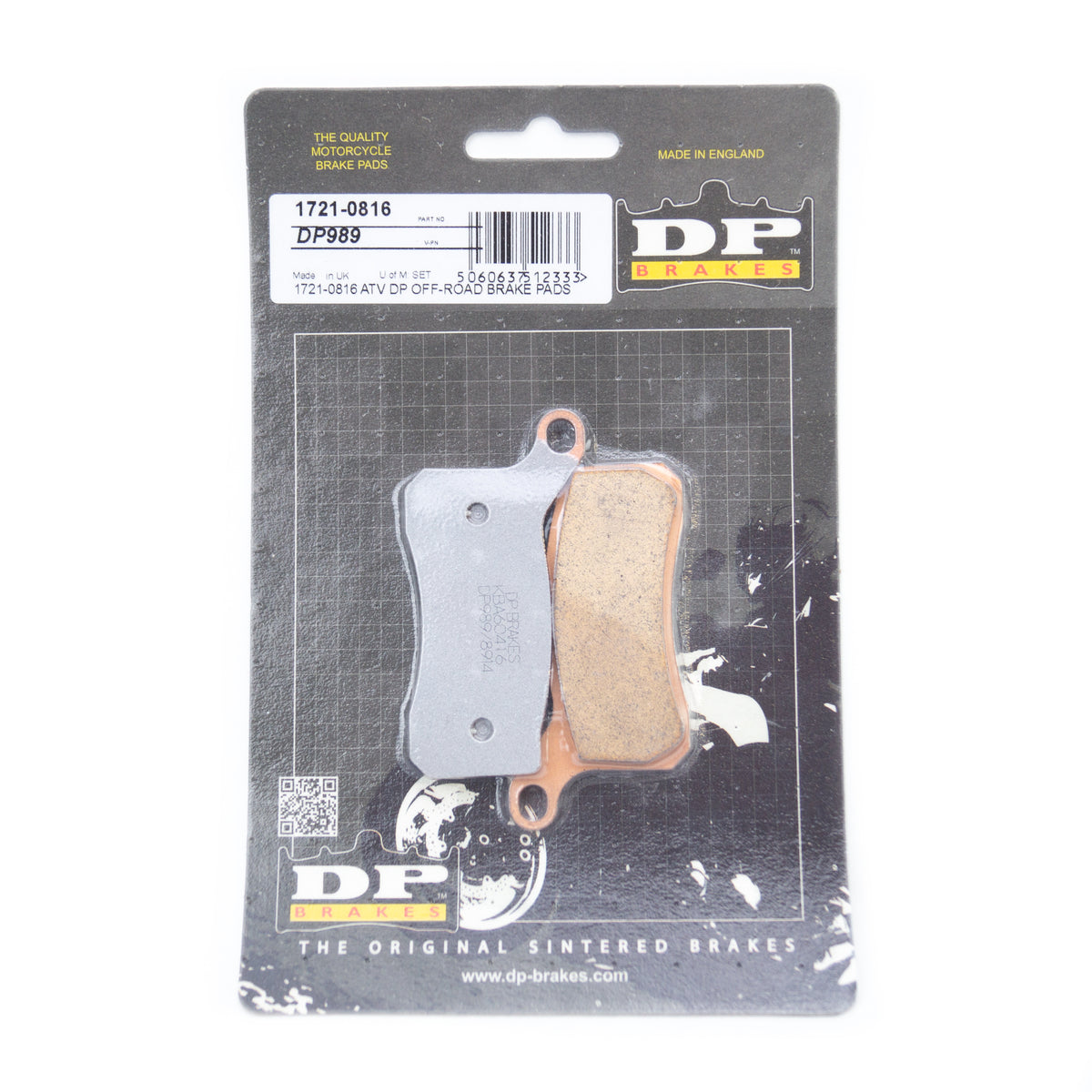 BRAKE PADS SINTERED DP BRAKES, DP989 Premium 41-989.H.DP, 39-462