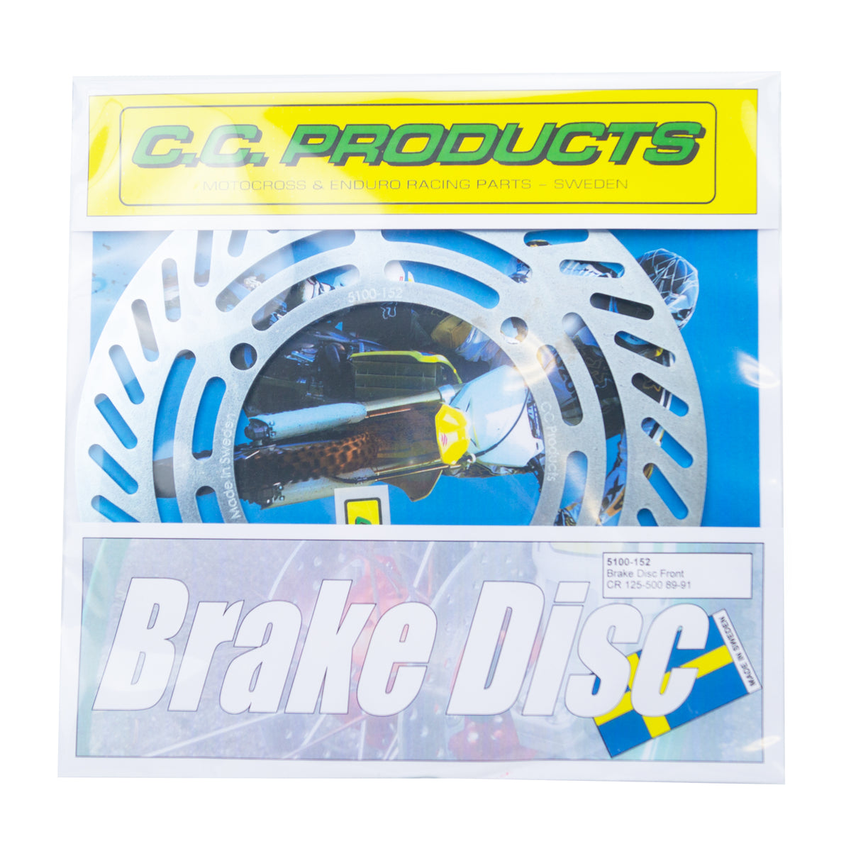 DISC BRAKE FRONT CR XR HONDA, CROSS-CENTER PRODUCT 5100-152 [Made in Sweden]