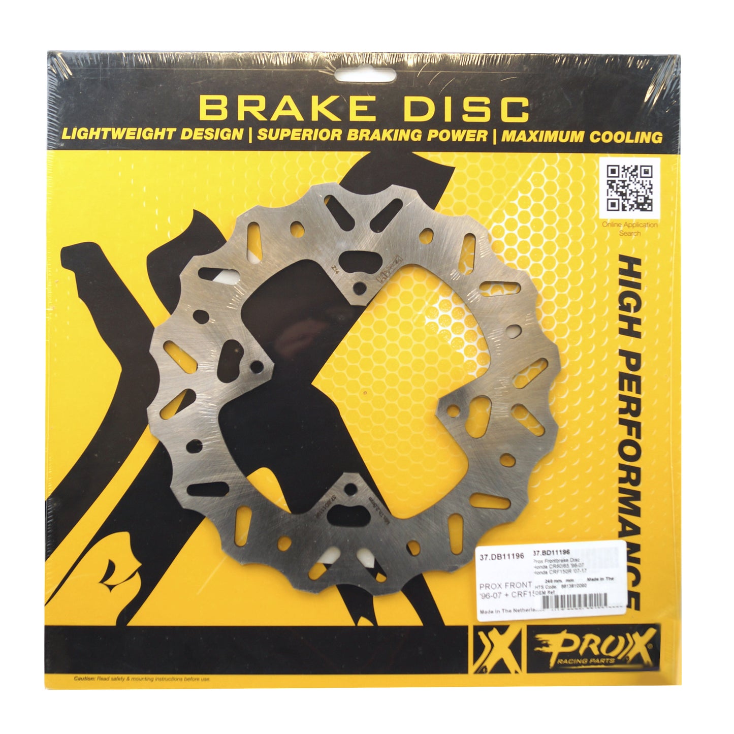 DISC BRAKE FRONT CR85 CRF150, PROX 37.BD11196