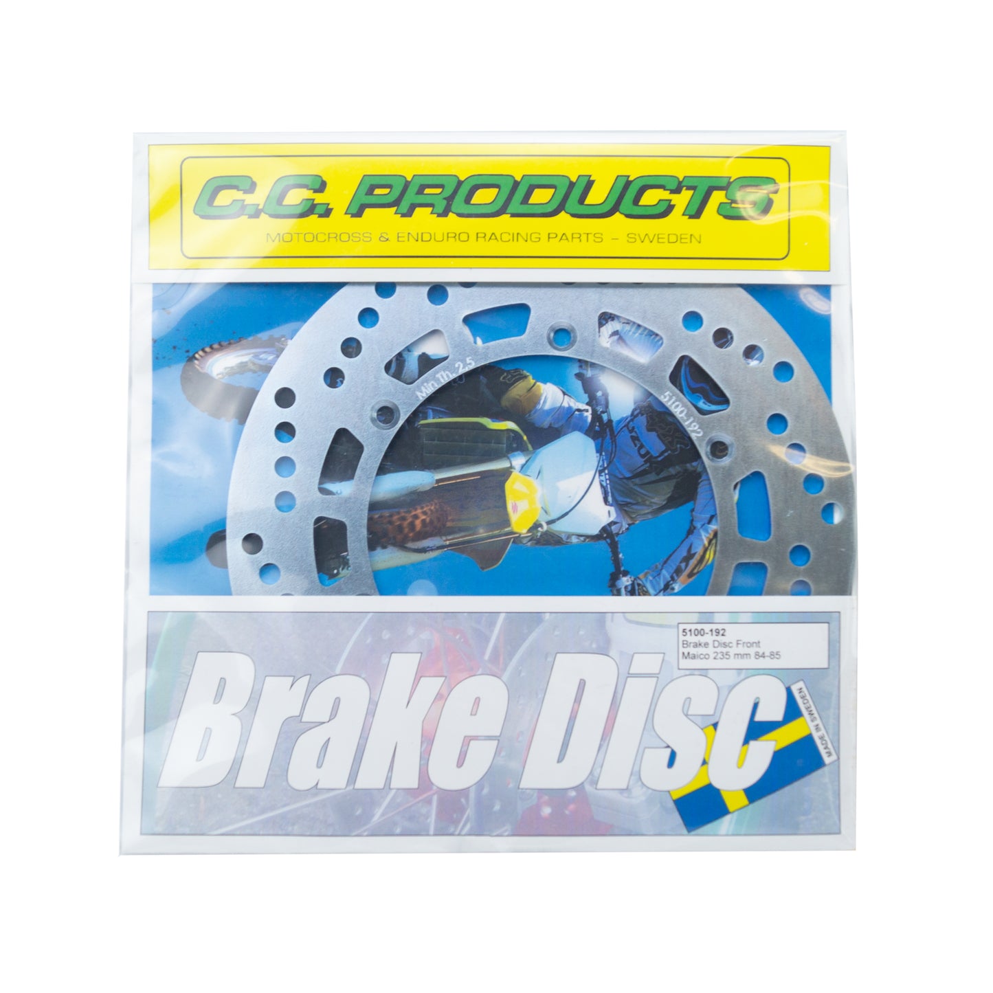 DISC BRAKE FRONT MAICO 84-85, CROSS-CENTER PRODUCT 5100-192