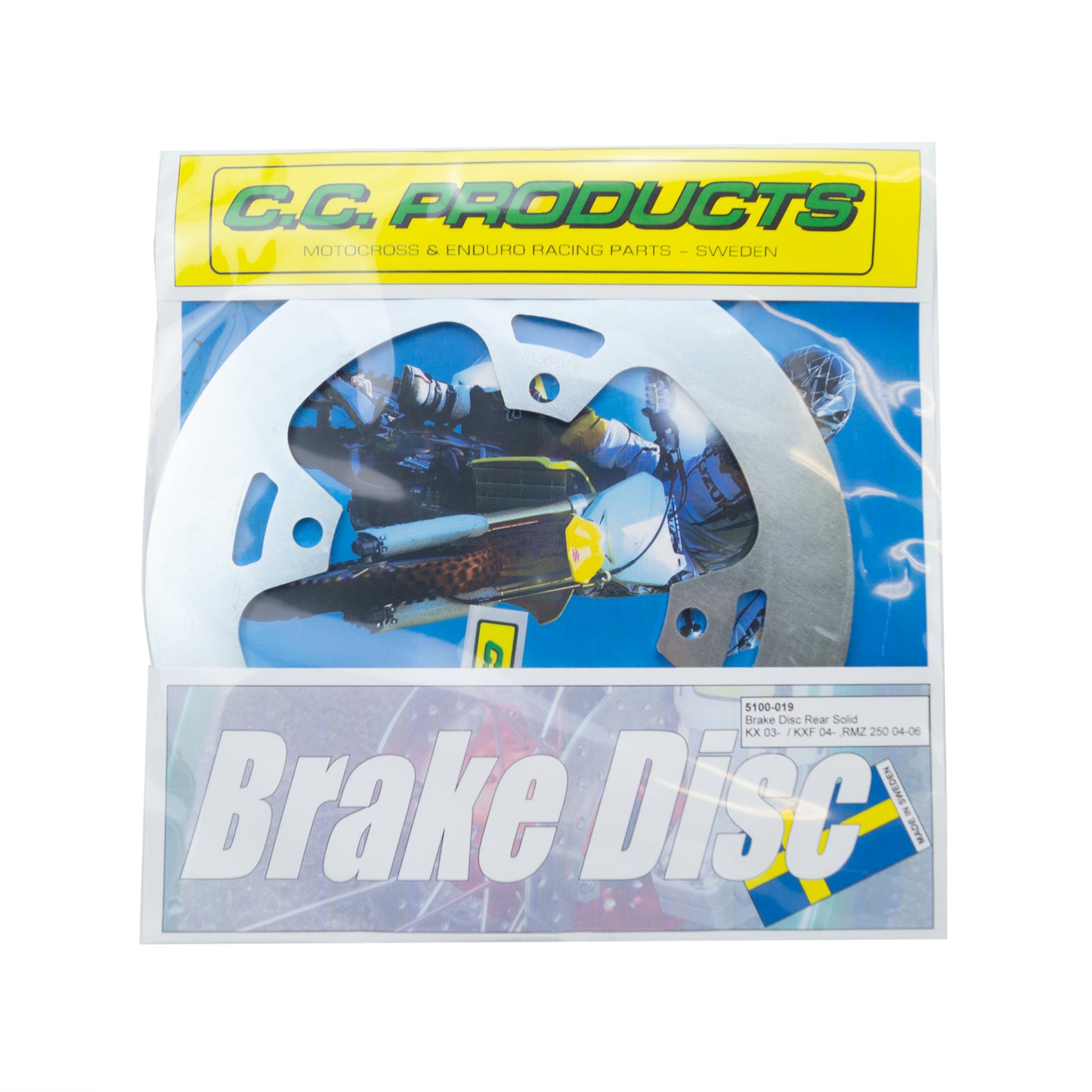 DISC BRAKE REAR KX KXF SOLID, CROSS-CENTER 5100-019