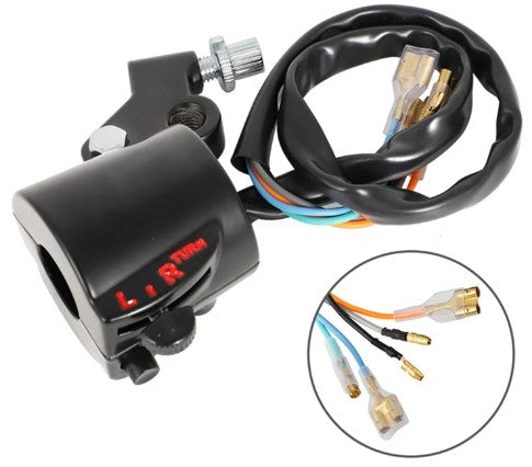 HANDLEBAR SWITCH LEFT HONDA1971-73 CB175K 1971-73 CL175K SCRAMBLER 1974 CB200K 1974 CL20,  35250-300-033, MC-01A07 CB450 CB350 CB250 CB175 CB125 CL175 CL350 CL450
