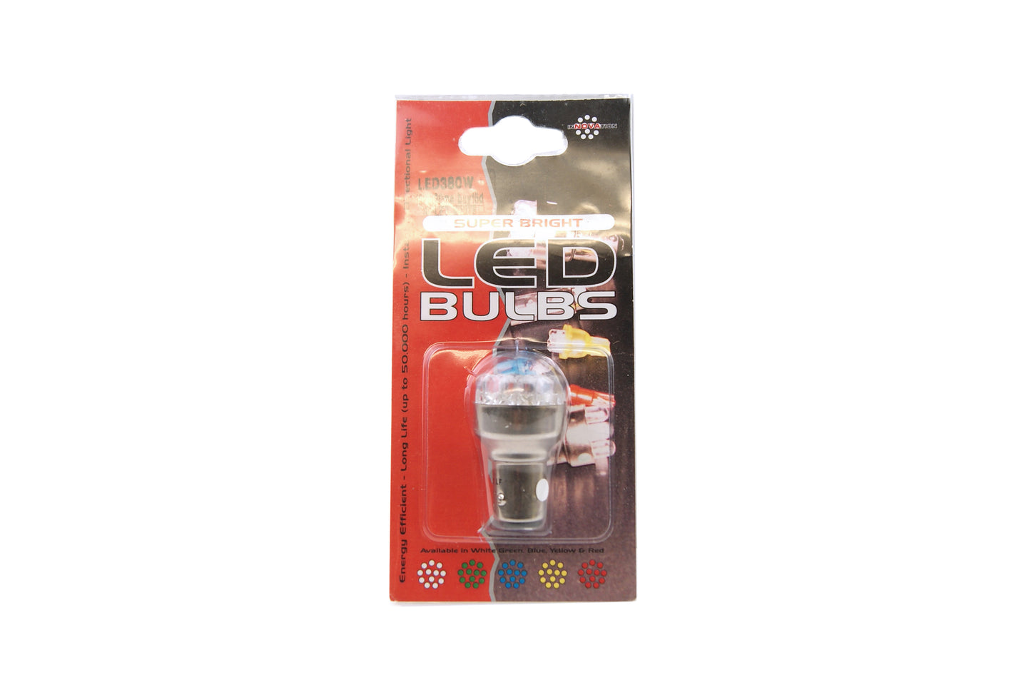 LED BULB 12V WHITE BAY15D