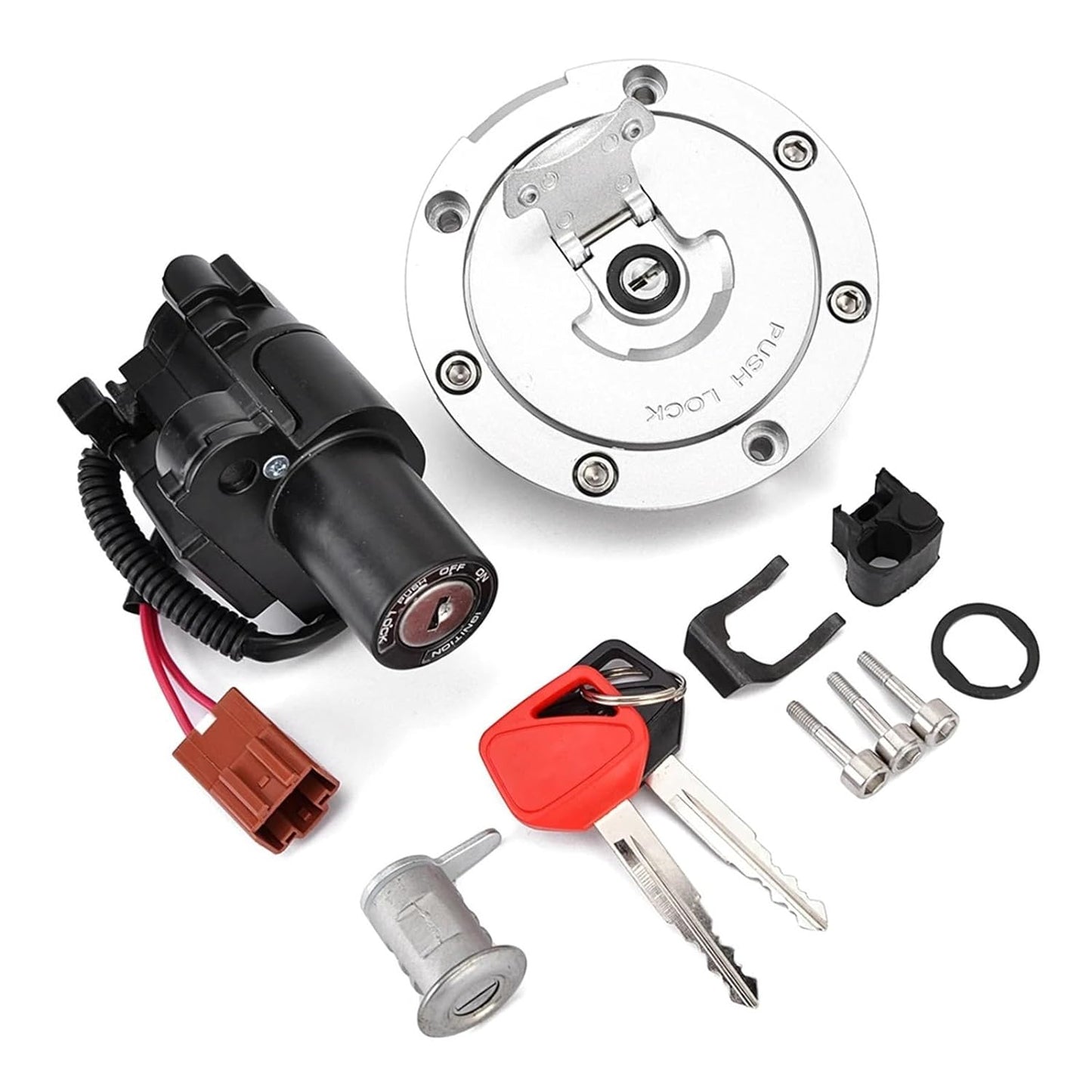 FUEL CAP IGNITION SWITCH LOCK KEY SET HONDA CBR 600 1000RR CB1000R FIREBLADE 35010-MFL-670