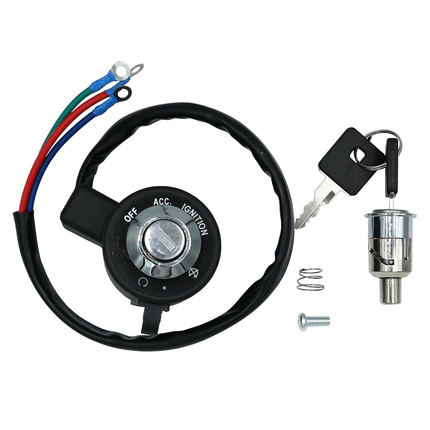 3 WIRE IGNITION SWITCH LOCK SET WITH 2 KEYS 1995-2003 HARLEY DAVIDSON SPORTSTER XL 883 1200 X48 72V