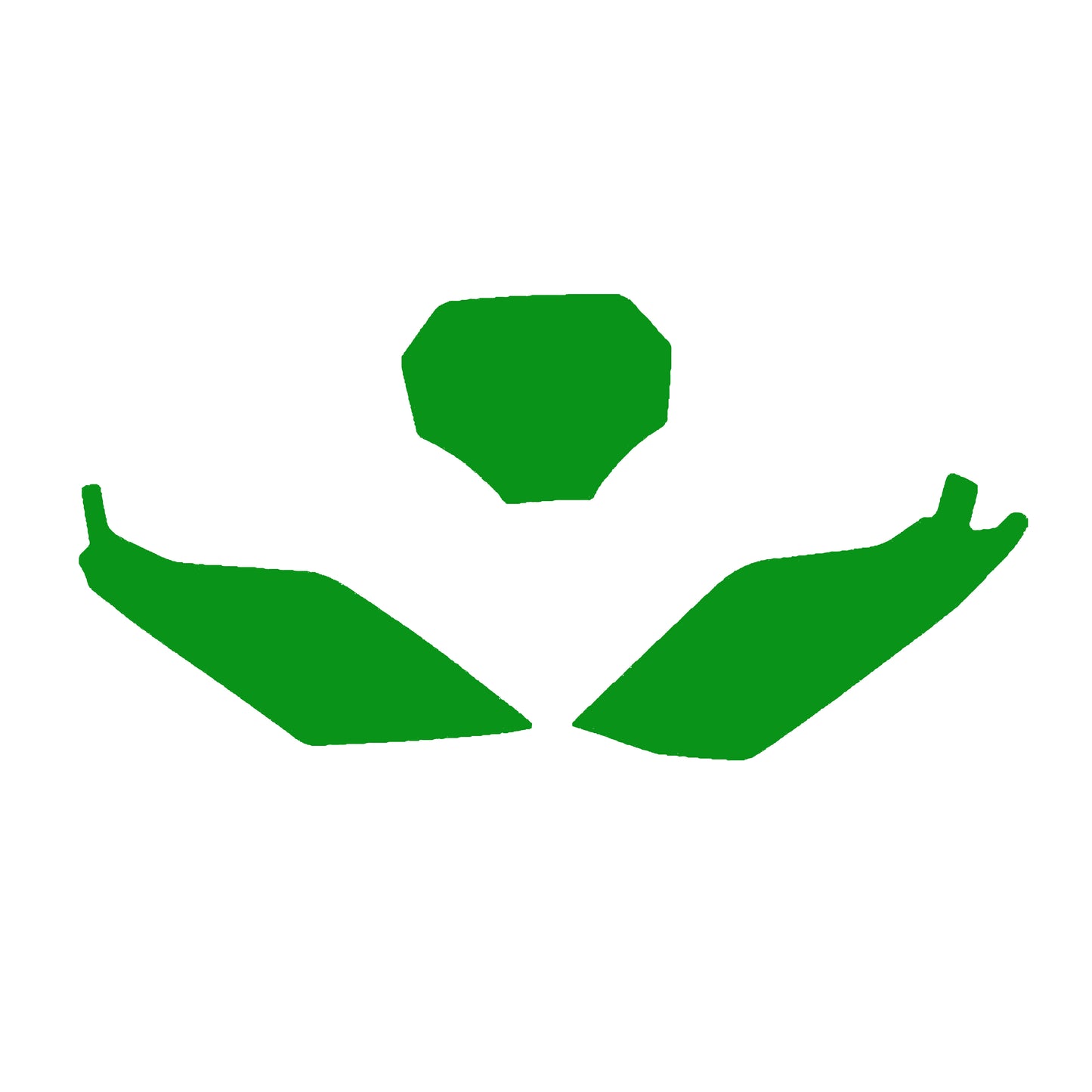 YZ450F 2023 YAMAHA PRE CUT, BLACKBIRD 3233/30 GREEN, NUMBER BOARD BACKGROUNDS