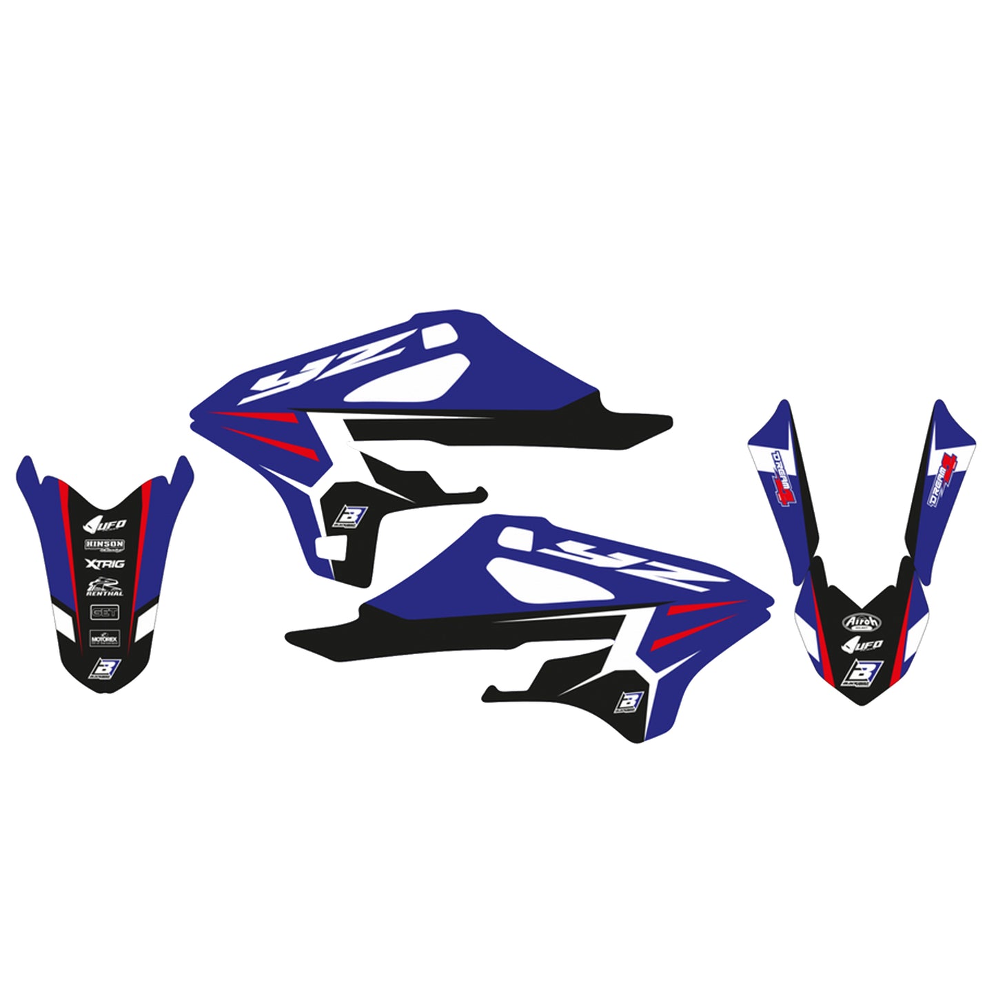 2022 YZ85 DREAM 4 DECAL KIT, BLACKBIRD 8251N DECAL KIT
