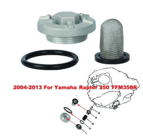 OIL DRAIN PLUG STRAINER O-RING YAMAHA BIG BEAR 400 WARRIOR WOLVERINE RAPTOR YFM350