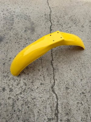 1980 1981 Suzuki PE 175 250 400; 80-82 RS 175 250 Front Fender Yellow Injection Molded