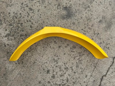 1980 1981 Suzuki PE 175 250 400; 80-82 RS 175 250 Front Fender Yellow Injection Molded