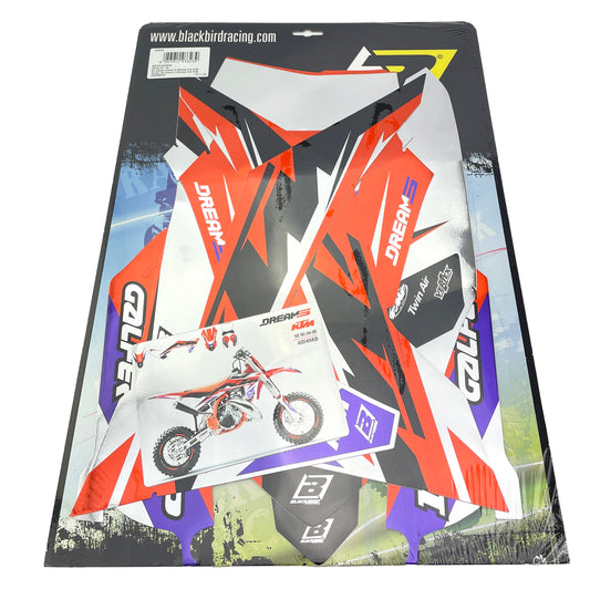 24-25 KTM SX 50 DREAM 5 CHROME EFX GRAPHICS, BLACKBIRD 2549ABCRO