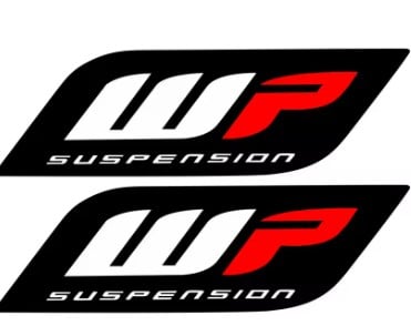 FORK DECAL KTM DUKE 200 390 690 990 1090 1190 1290 WP 3D WHITE POWER 210x50mm