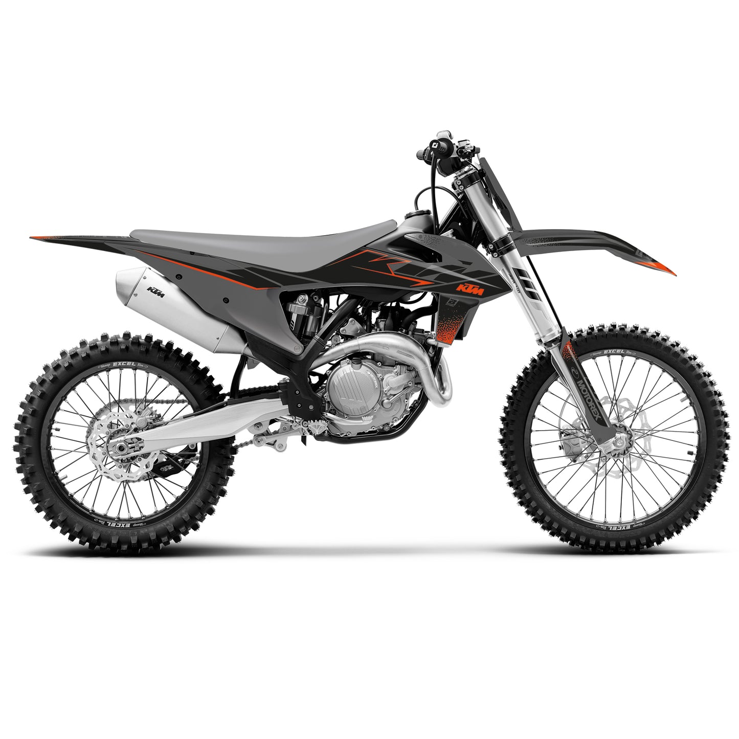 19-22 SX/SXF 20-23 EXC, KTM MATT BLACK DECALS, BLACKBIRD 2547Y