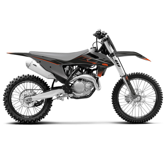 19-22 SX/SXF 20-23 EXC, KTM MATT BLACK DECALS, BLACKBIRD 2547Y