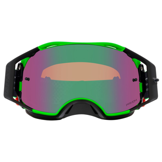 OAKLEY AIRBRAKE MX MOTO GREEN B1B GREEN/GREEN, PRIZM MX JADE IRIDIUM LENS