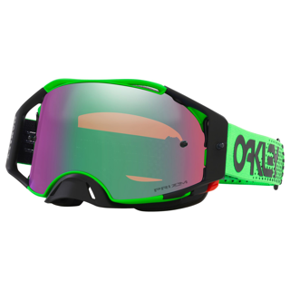 OAKLEY AIRBRAKE MX MOTO GREEN B1B GREEN/GREEN, PRIZM MX JADE IRIDIUM LENS