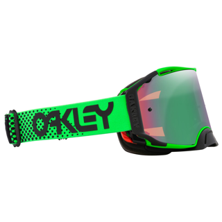 OAKLEY AIRBRAKE MX MOTO GREEN B1B GREEN/GREEN, PRIZM MX JADE IRIDIUM LENS