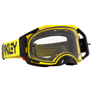 OAKLEY AIRBRAKE MX MOTO YELLOW YELLOW/CLEAR, CLEAR LENS