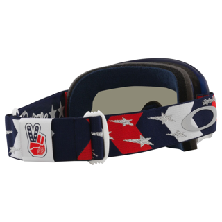 OAKLEY O-FRAME MX TROY LEE DESIGN RWB STARS BLUE/DARK SMOKE, DARK GREY LENS