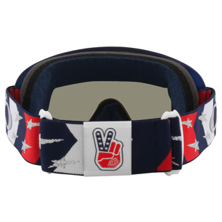 OAKLEY O-FRAME MX TROY LEE DESIGN RWB STARS BLUE/DARK SMOKE, DARK GREY LENS