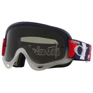 OAKLEY O-FRAME MX TROY LEE DESIGN RWB STARS BLUE/DARK SMOKE, DARK GREY LENS
