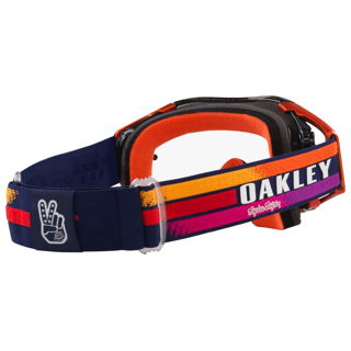 OAKLEY AIRBRAKE MX TROY LEE DESIGN NAVY SUNRISE NAVY/CLEAR, CLEAR LENS