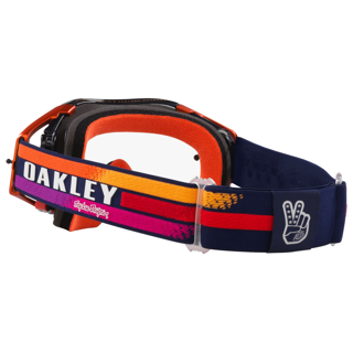 OAKLEY AIRBRAKE MX TROY LEE DESIGN NAVY SUNRISE NAVY/CLEAR, CLEAR LENS