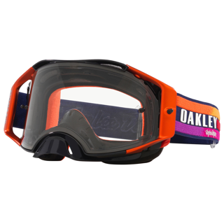OAKLEY AIRBRAKE MX TROY LEE DESIGN NAVY SUNRISE NAVY/CLEAR, CLEAR LENS