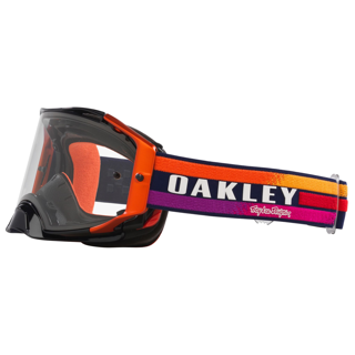 OAKLEY AIRBRAKE MX TROY LEE DESIGN NAVY SUNRISE NAVY/CLEAR, CLEAR LENS