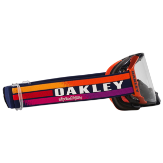 OAKLEY AIRBRAKE MX TROY LEE DESIGN NAVY SUNRISE NAVY/CLEAR, CLEAR LENS