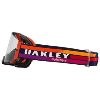 OAKLEY AIRBRAKE MX TROY LEE DESIGN NAVY SUNRISE NAVY/CLEAR, CLEAR LENS